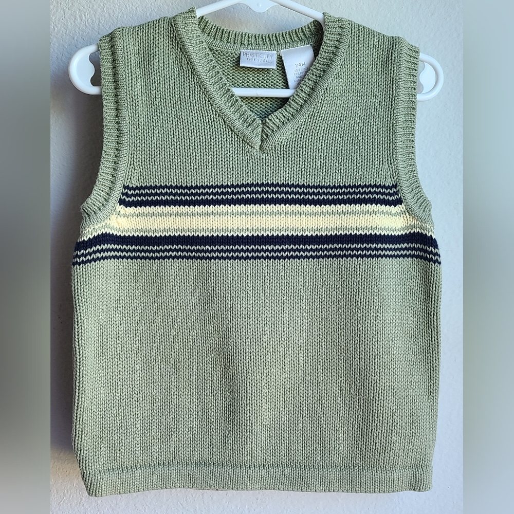 Perfectly Dress - Boy' Sweater Vest, Sz 24M